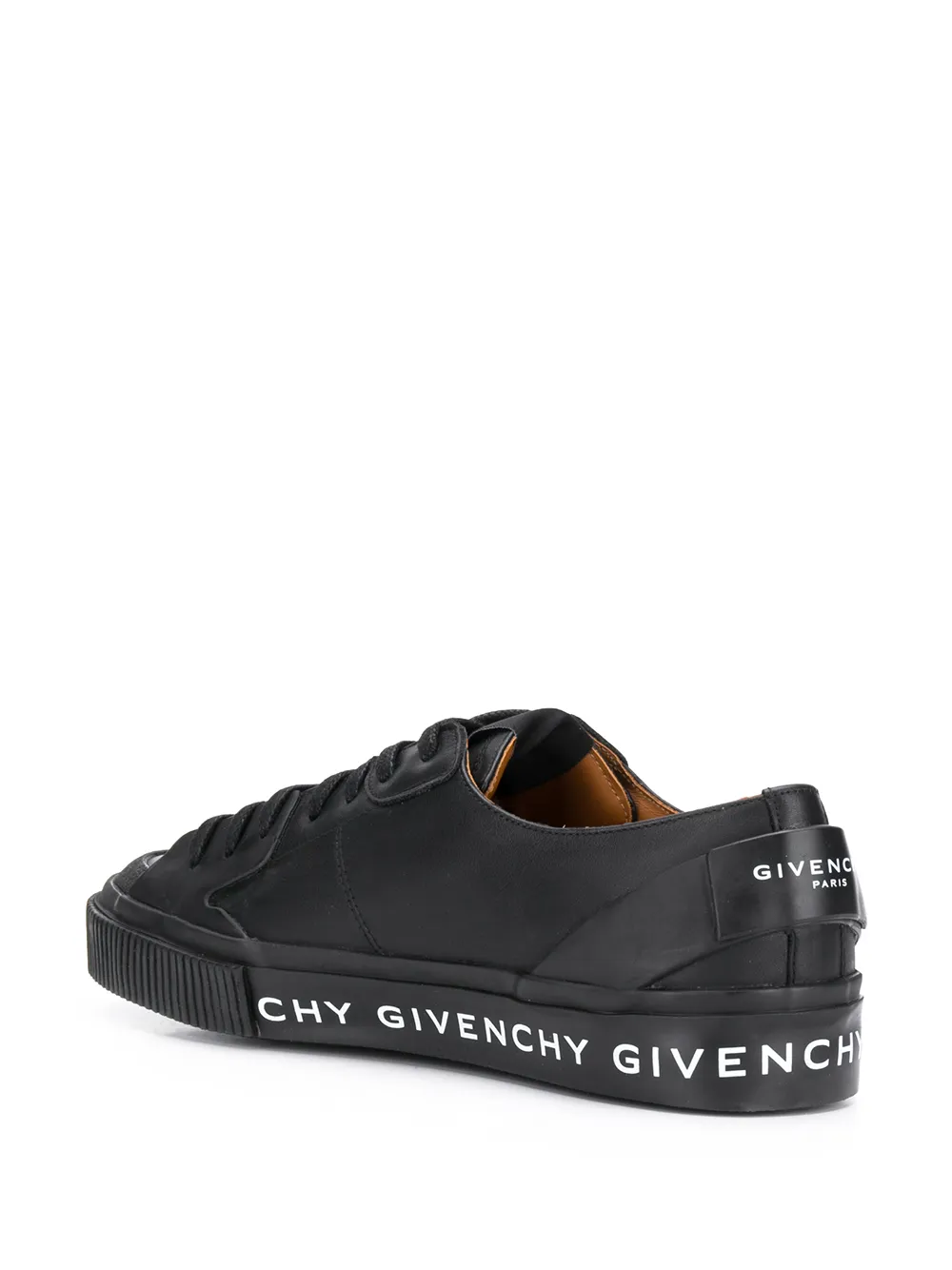 Givenchy logo print low top sneakers Black