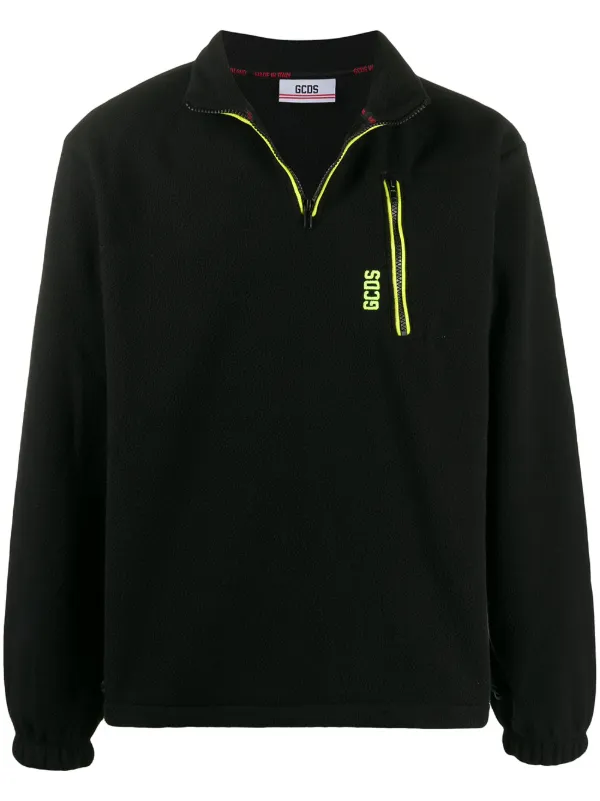 half zip sweatshirt black