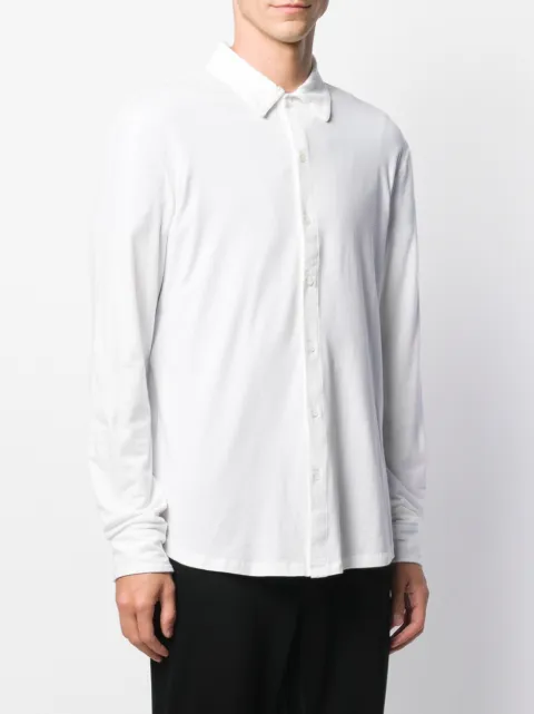 Majestic Long Sleeve Shirt In White