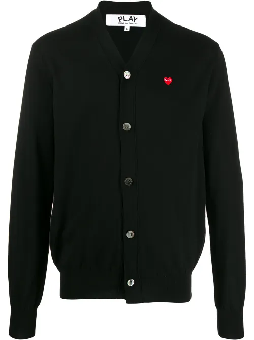 Cardigan à patch logo - Comme Des Garçons Play - Modalova