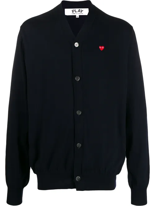 Cardigan à patch logo - Comme Des Garçons Play - Modalova