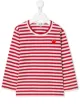 Image 1 of Comme Des Garçons Play Kids striped logo top