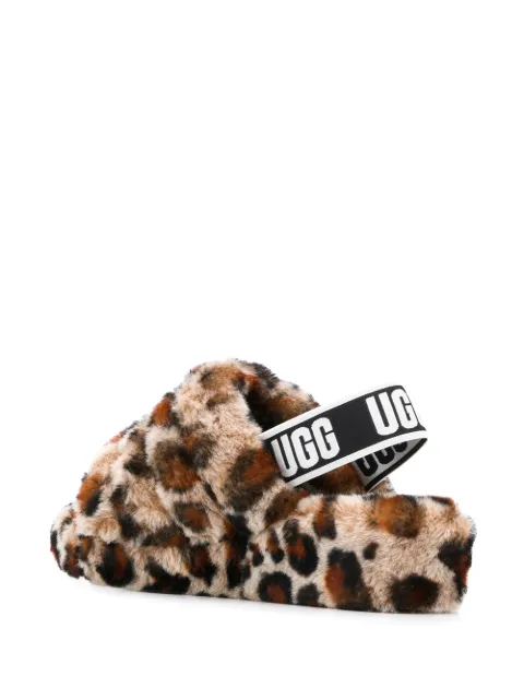 ugg cheetah slides