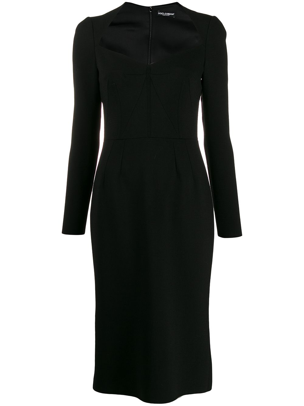 Dolce & Gabbana Long Sleeve Pencil Dress - Farfetch