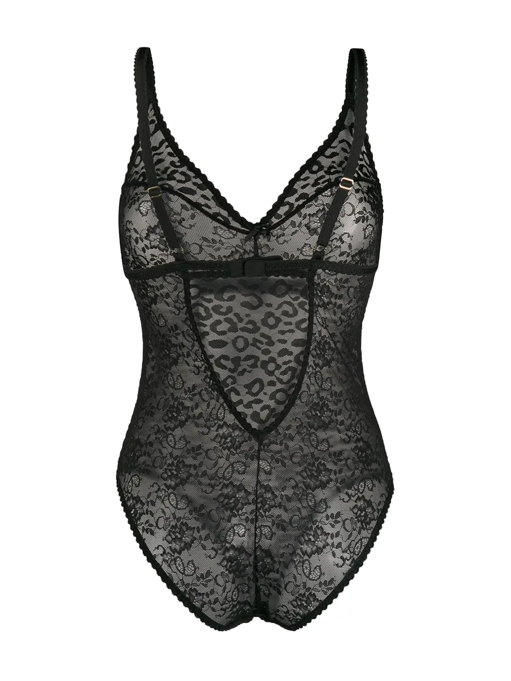 Stella McCartney Body van kant - Zwart
