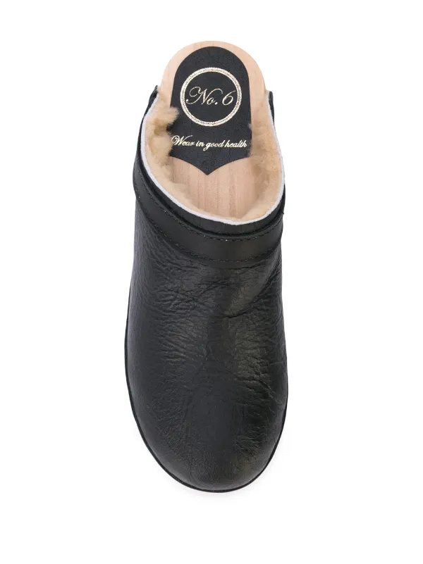 shearling lined mules