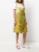 Off-White checked asymmetric dress