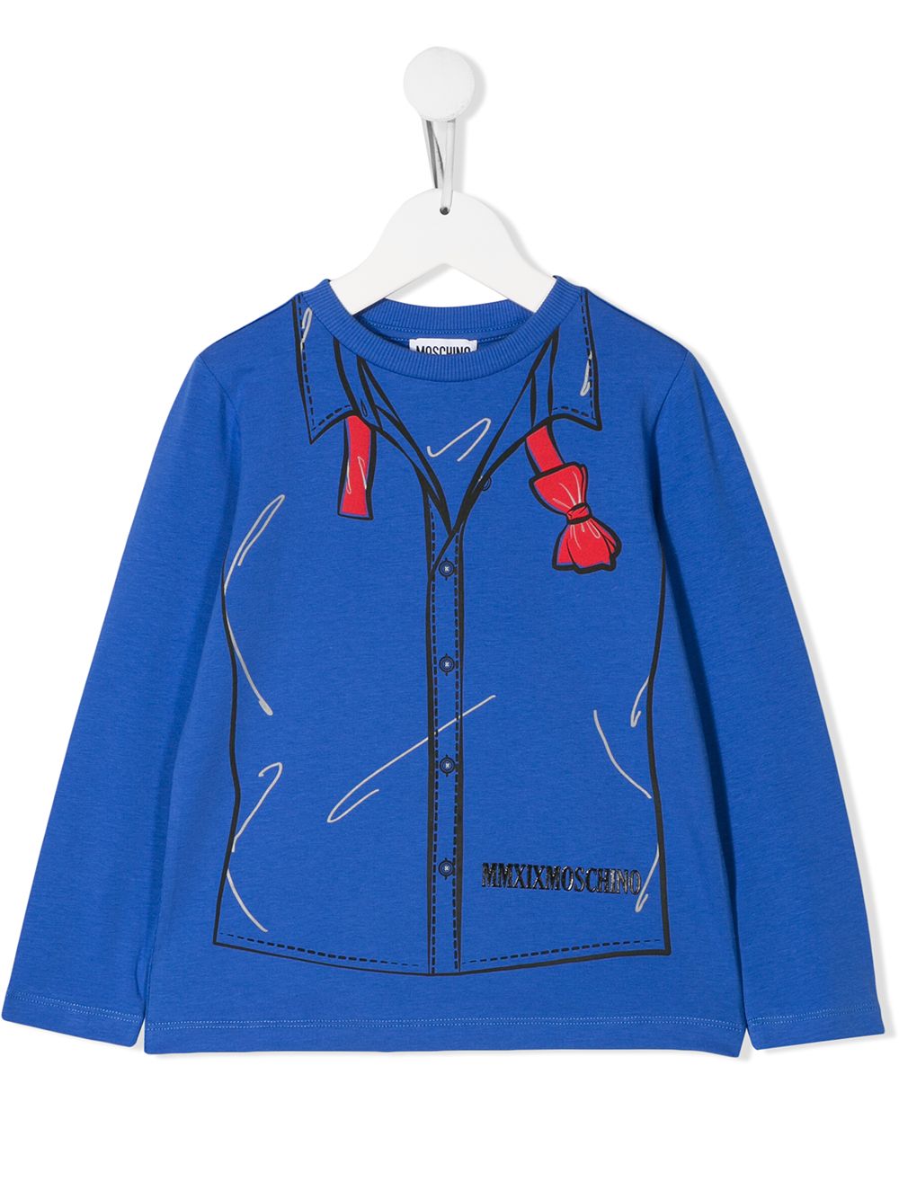 фото Moschino kids толстовка с графичным принтом