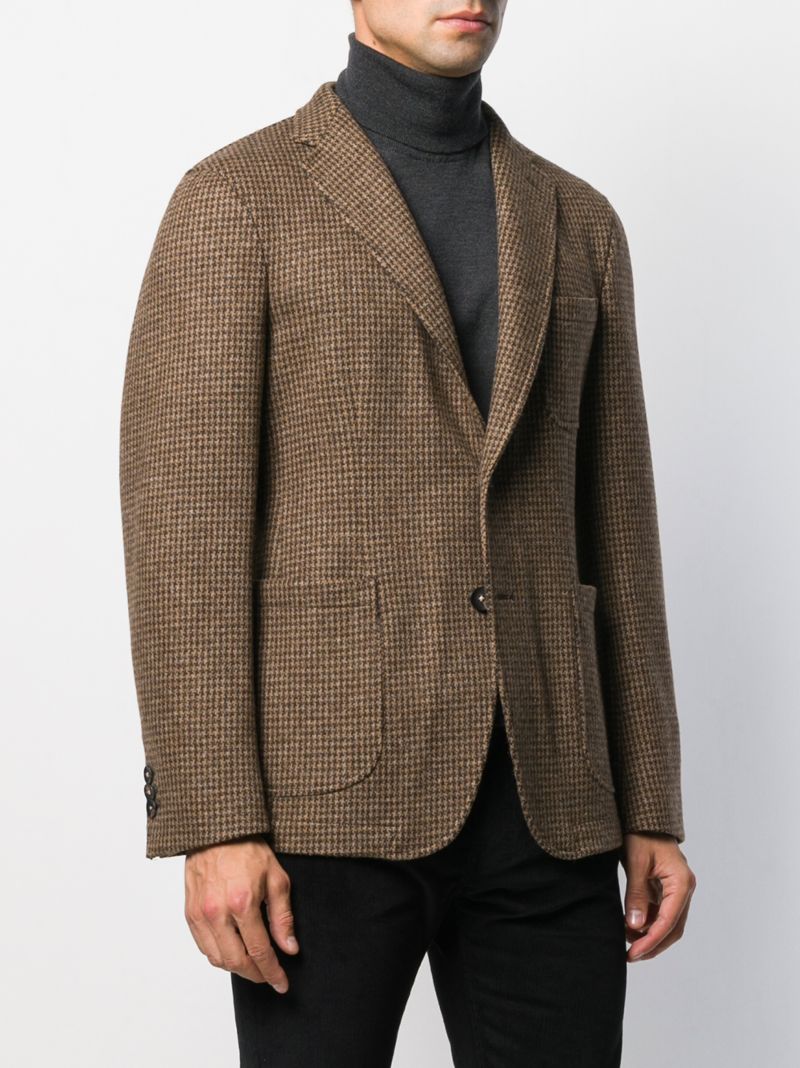 The Gigi Sakko Mit Hahnentrittmuster In Brown | ModeSens