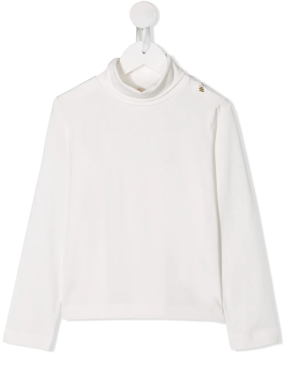 Elisabetta Franchi La Mia Bambina топ с высоким воротником Elisabetta Franchi La Mia Bambina топ с высоким воротником