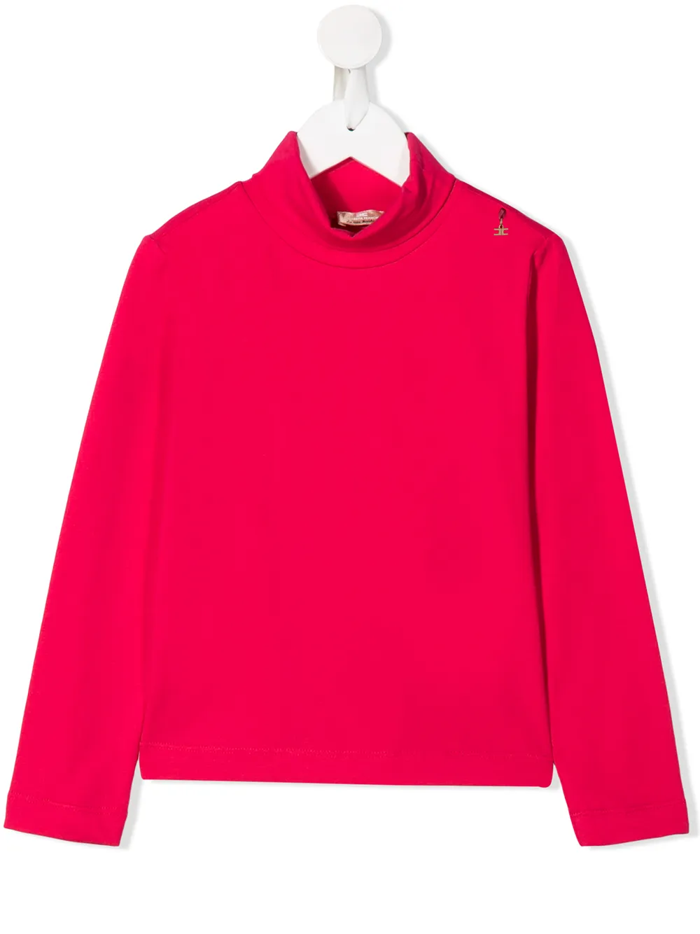 Elisabetta Franchi La Mia Bambina топ с длинными рукавами и высоким воротником Elisabetta Franchi La Mia Bambina топ с длинными рукавами и высоким воротником