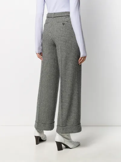 houndstooth wide-leg trousers | 'S Max 