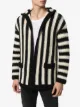 Saint Laurent striped hooded cardigan