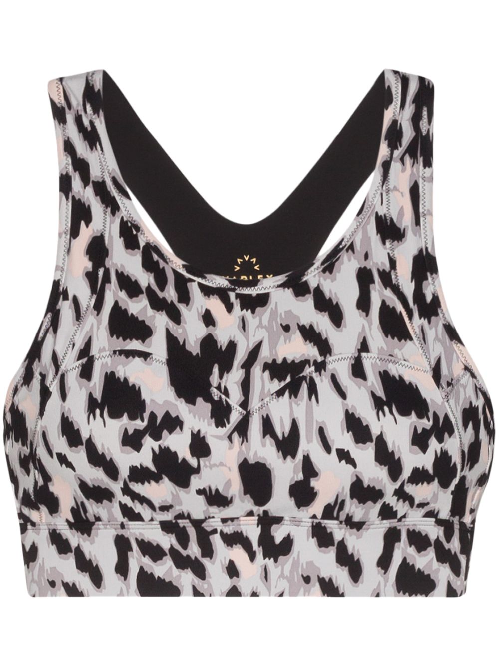 фото Varley Bassett cheetah-print sports bra