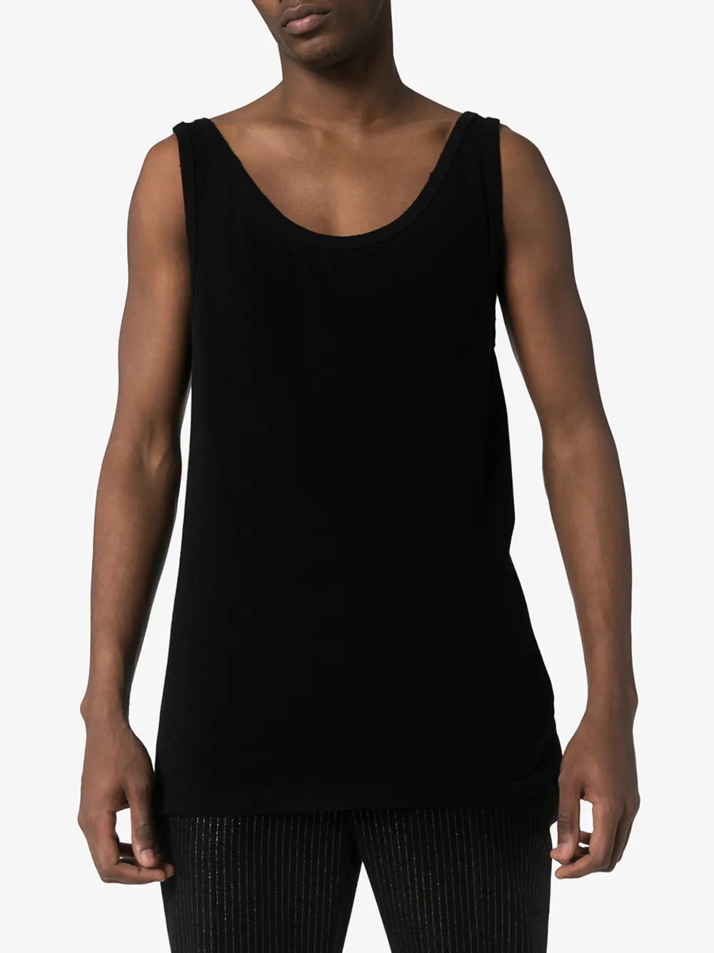 SAINT LAURENT SAINT LAURENT COTTON TANK TOP,601526YB2XE14570569