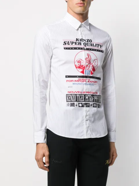 KENZO PINSTRIPE SLIM