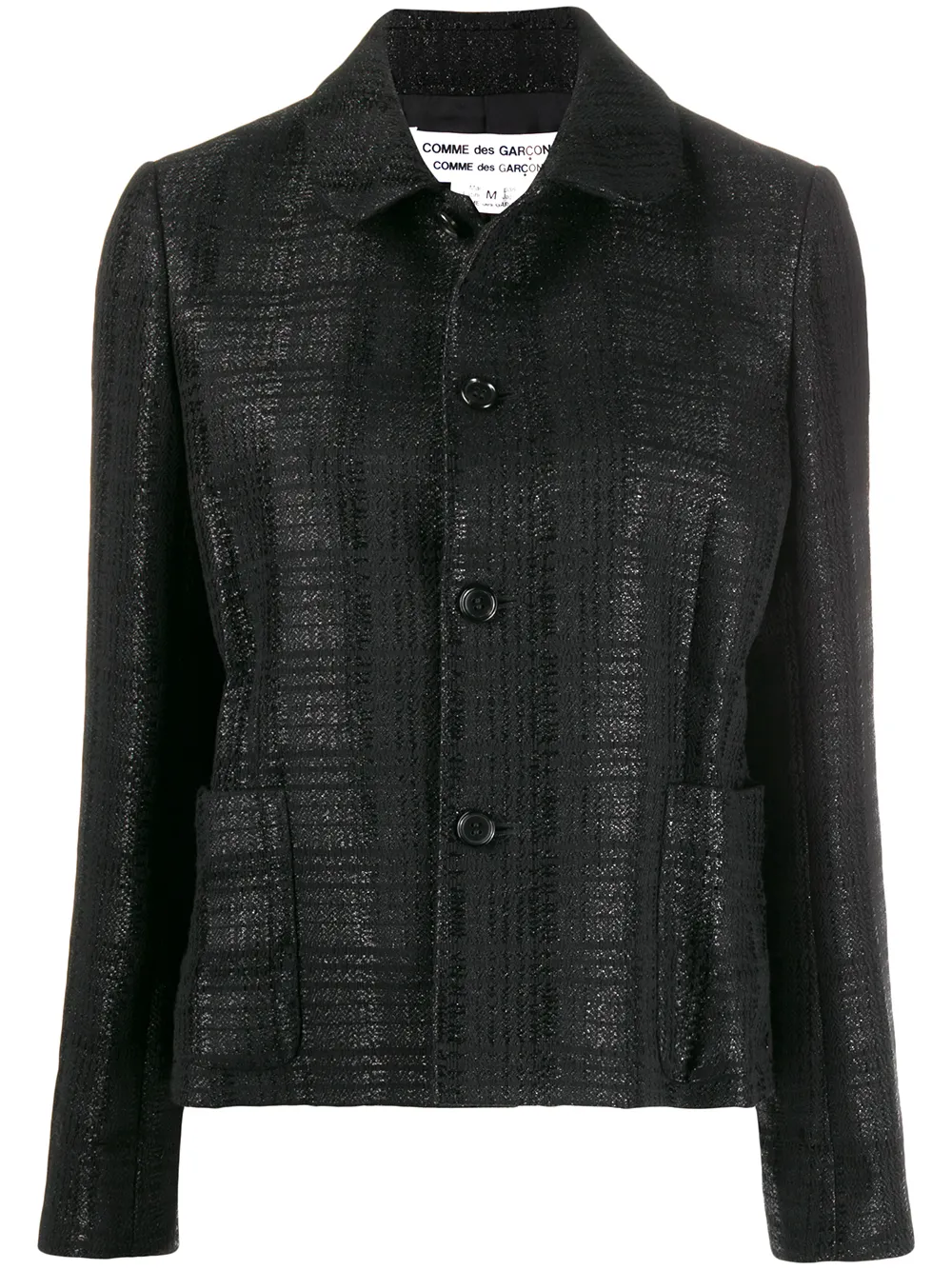 Comme Des Garçons Comme Des Garçons blazer a cuadros | negro | Image 1