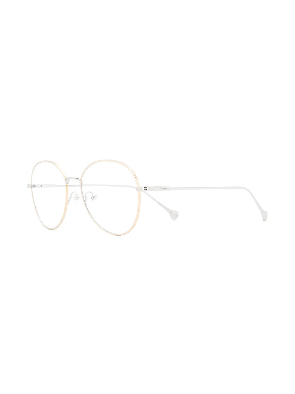 Ferragamo Eyewear two-tone round frame glasses | Image 2