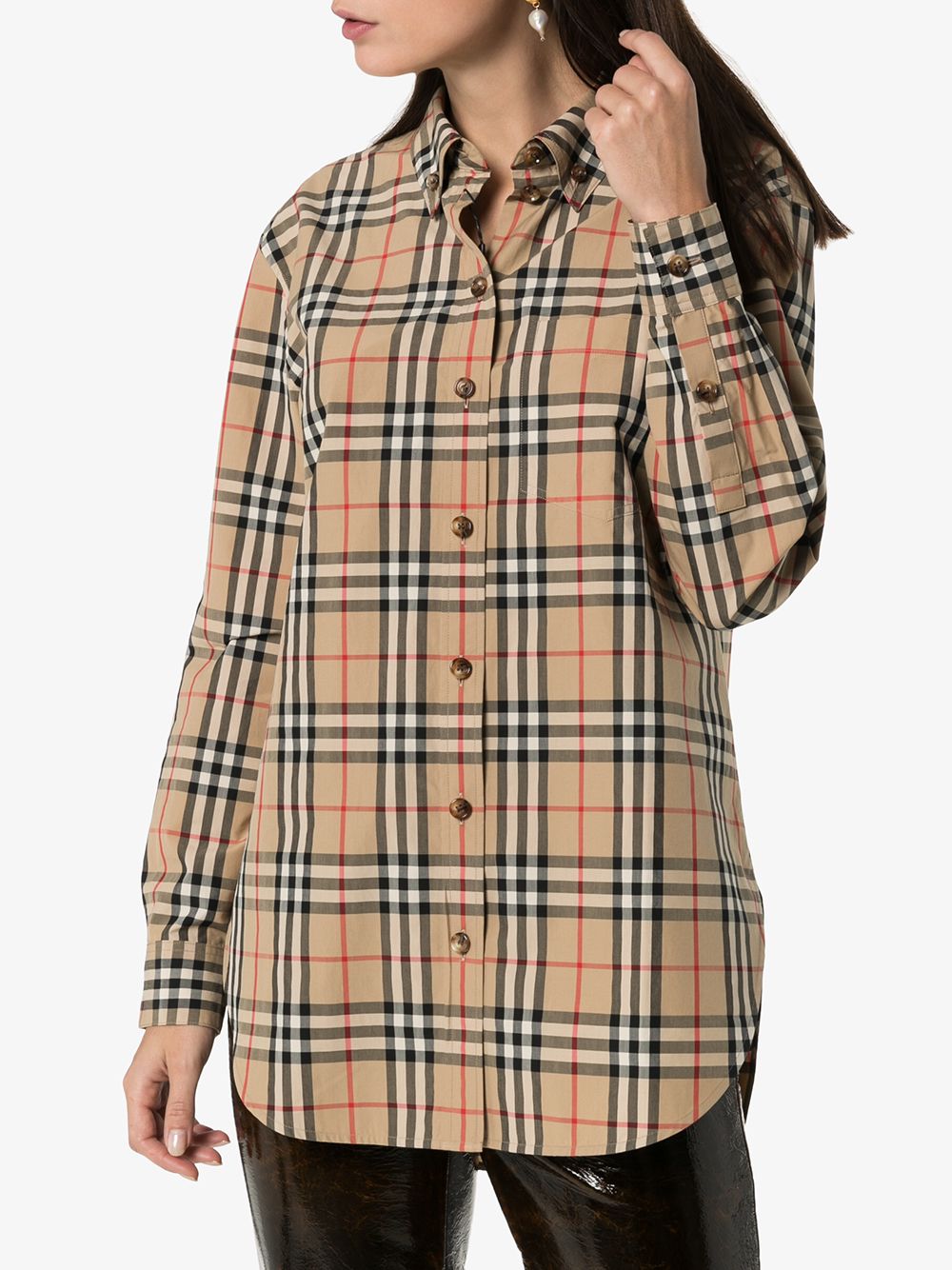 фото Burberry рубашка в клетку Vintage Check