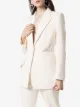 Alexander McQueen lace insert single-breasted blazer