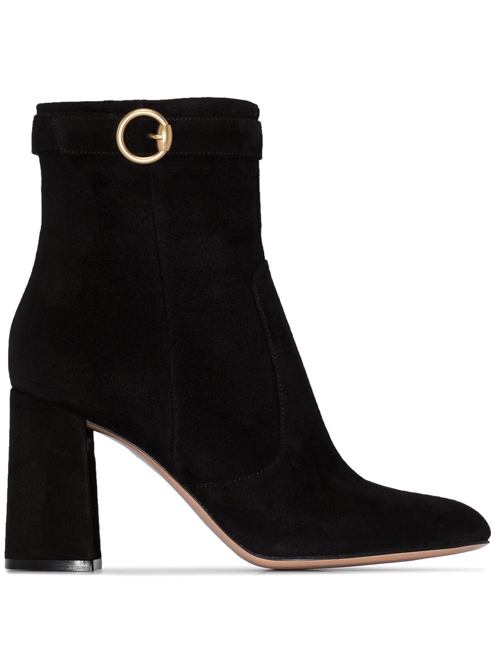 GIANVITO ROSSI 85MM BUCKLED ANKLE BOOTS