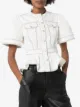 Alexander McQueen Peplum denim jacket