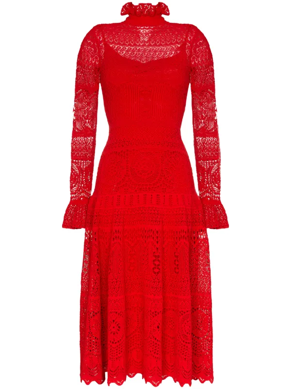 alexander mcqueen lace dress