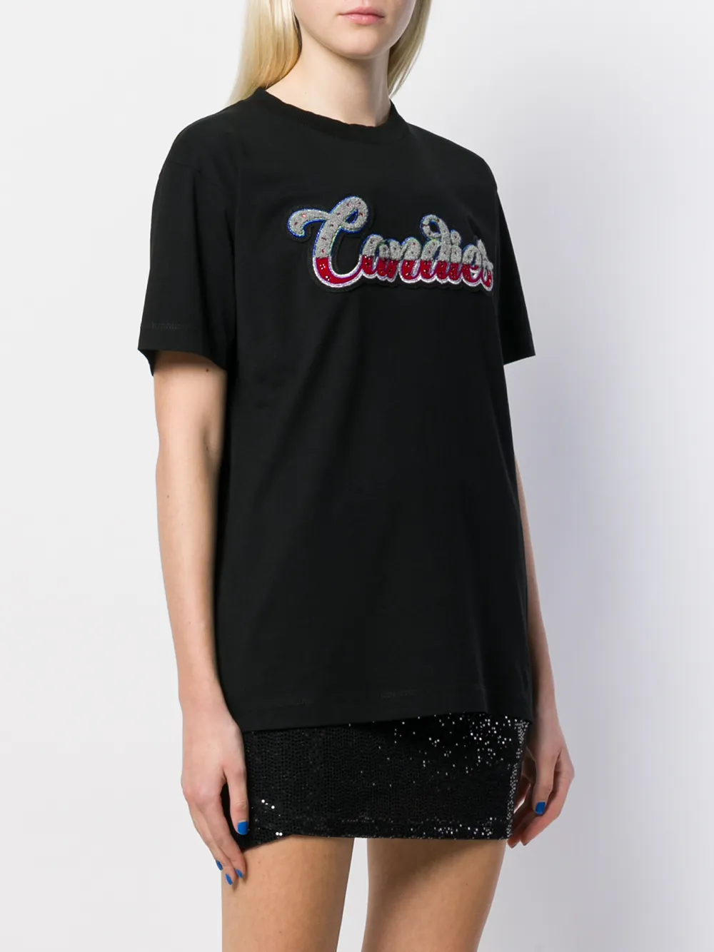 COUNTY OF MILAN Veelkleurig T-shirt Zwart