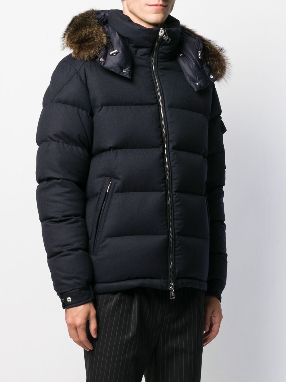 Moncler Quilted Zipped Hooded Jacket - Farfetch