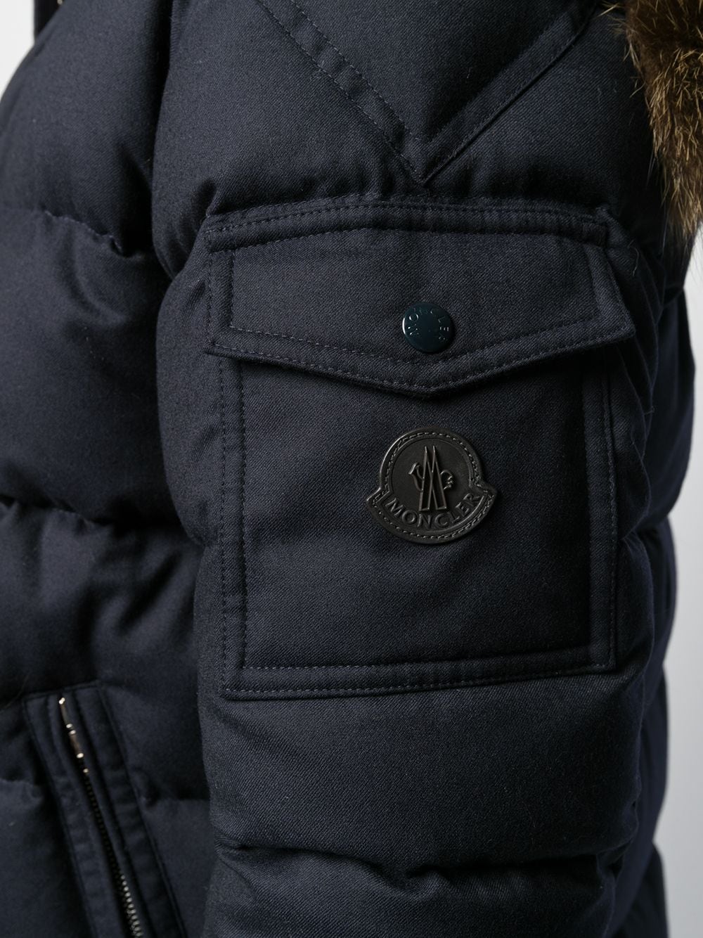 фото Moncler пуховик с капюшоном