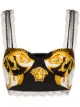 Image 1 of Versace baroque print cropped bra top