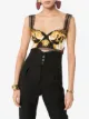 Versace baroque print cropped bra top