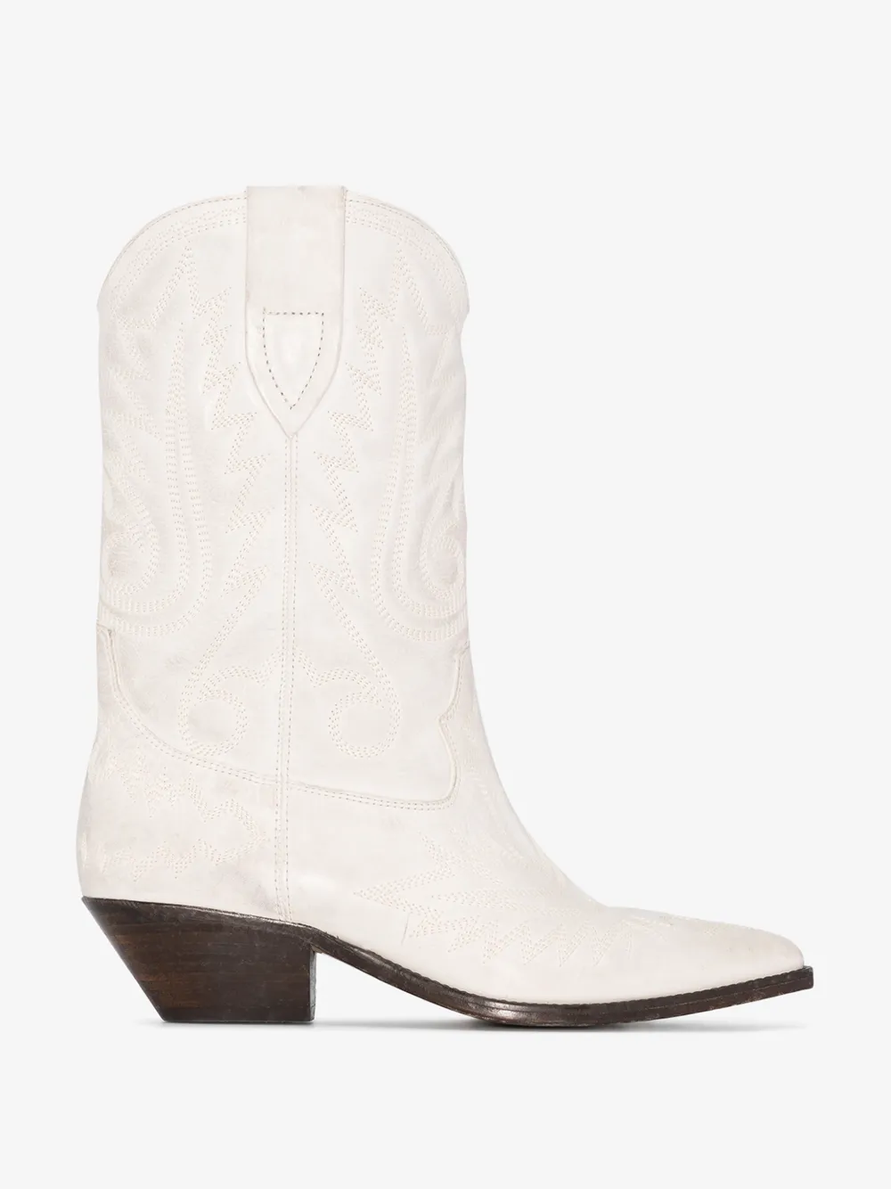 ISABEL MARANT ISABEL MARANT WHITE DUERTO 40 COWBOY BOOTS,20PBO044820P024S14571722