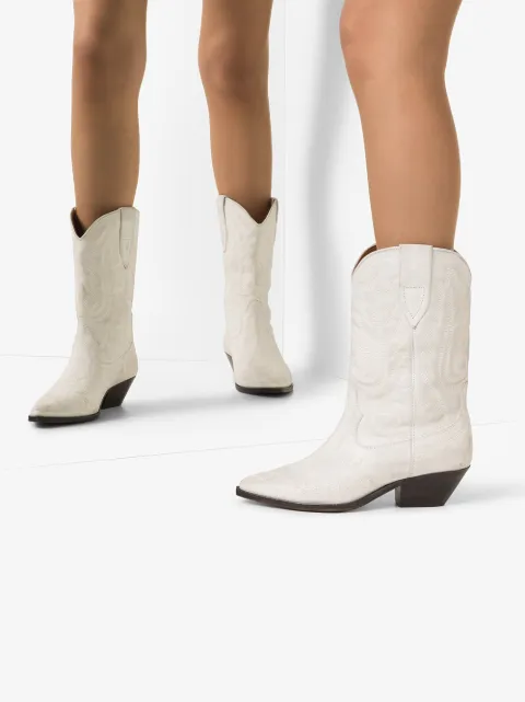 isabel marant duerto embroidered leather boots