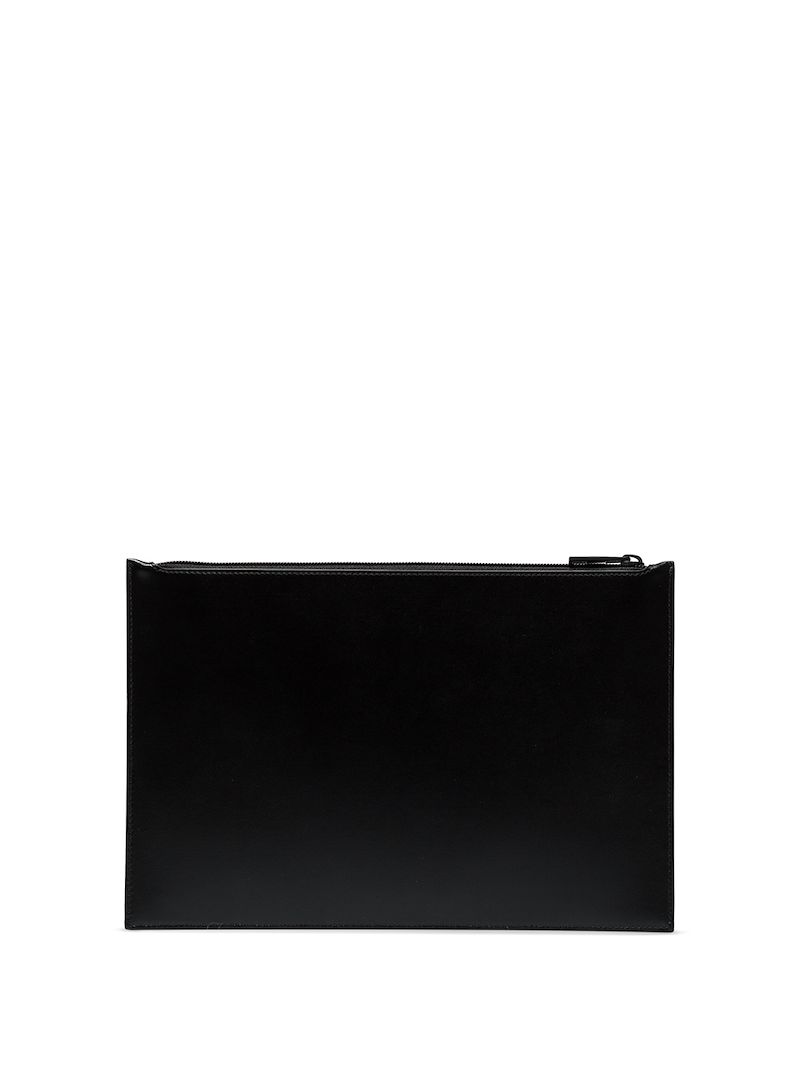 ALEXANDER MCQUEEN CONTRAST LOGO PRINT CLUTCH