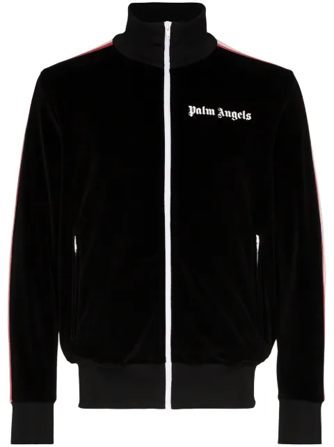 Palm Angels chamarra deportiva con logo estampado