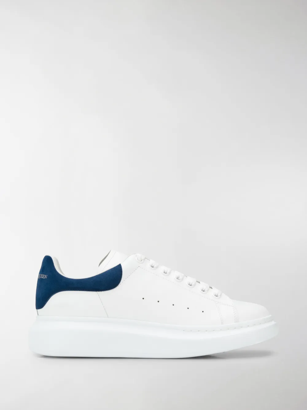 navy blue and white alexander mcqueen