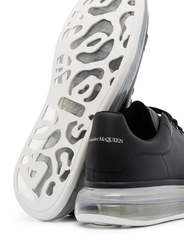 alexander mcqueen black clear sole