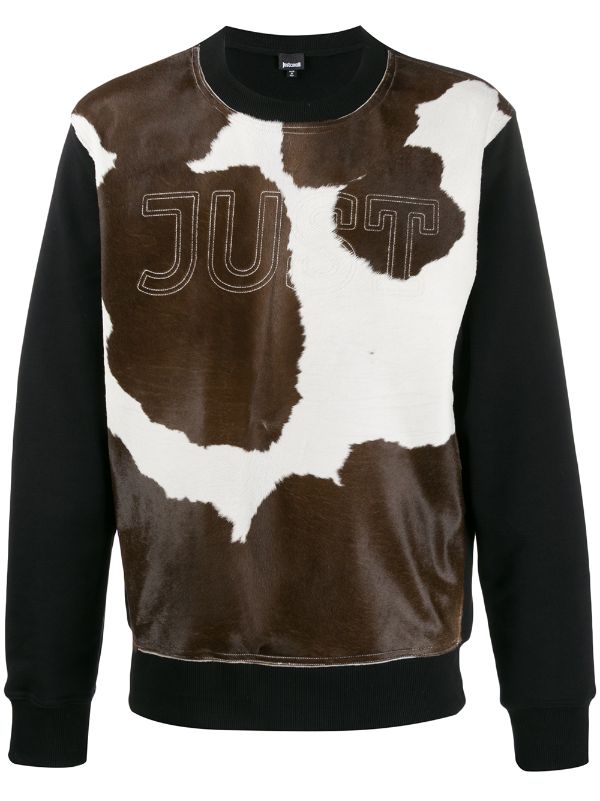 cow print sweatshirt