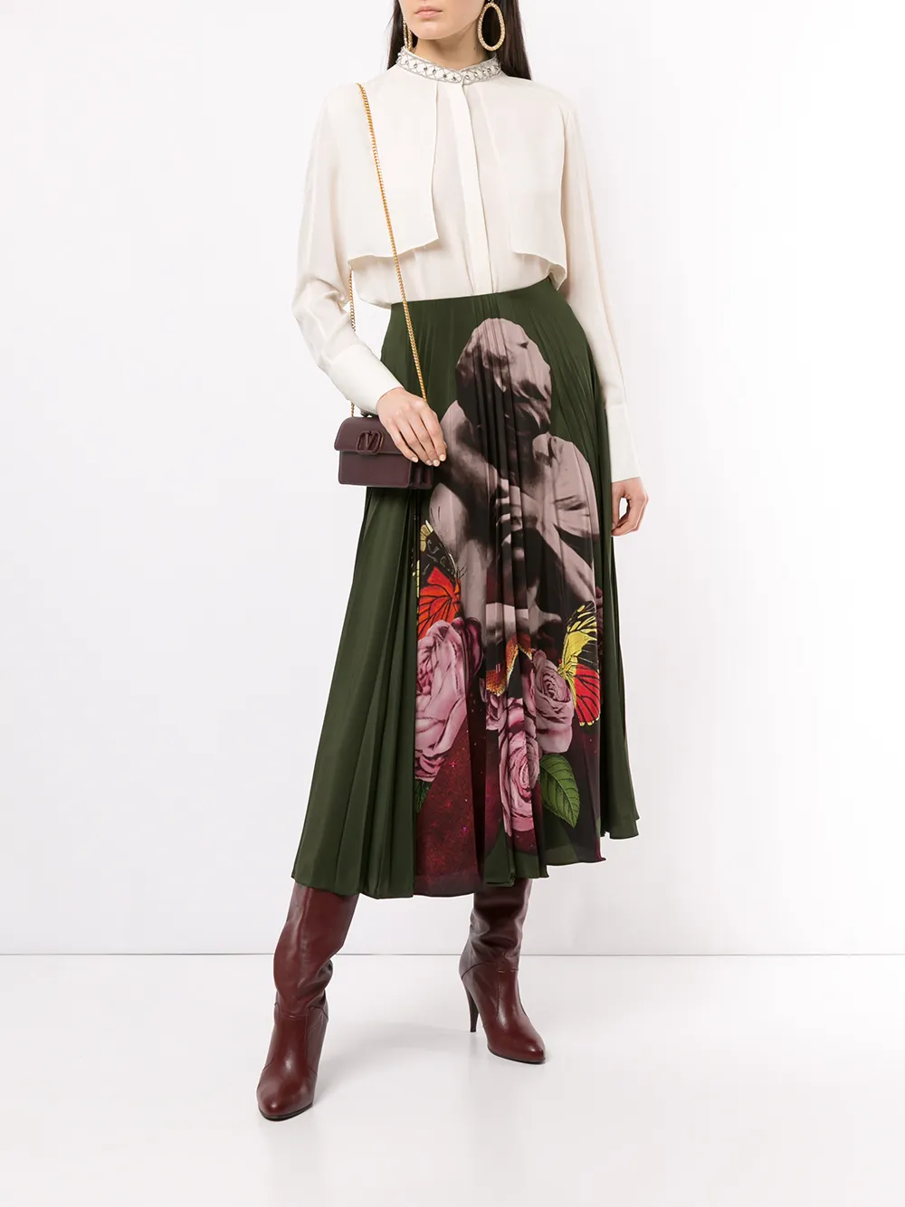 Valentino Garavani x Undercover Lovers rok Groen