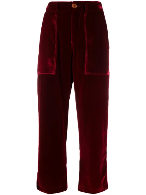 Jejia high-rise cropped trousers