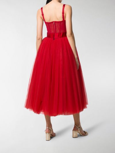 dolce gabbana red dress