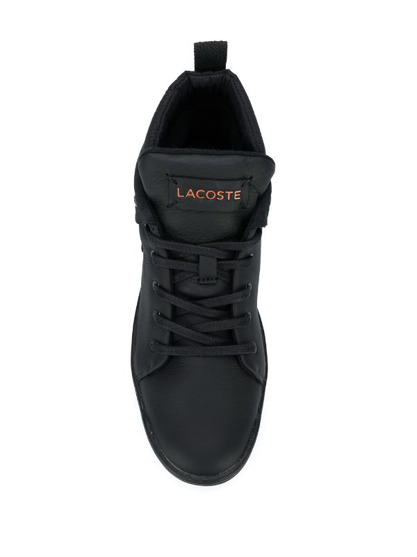 Lacoste black logo high-top sneakers 