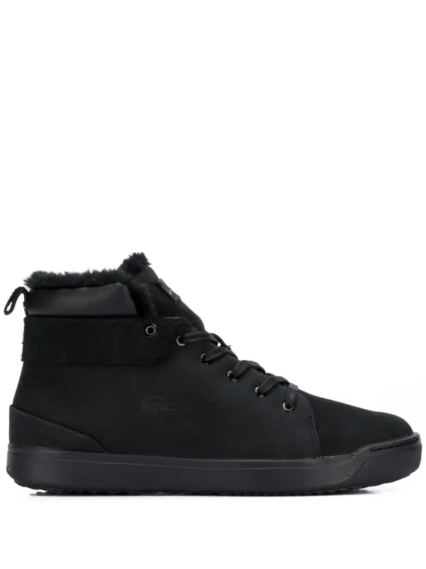 lacoste high top shoes