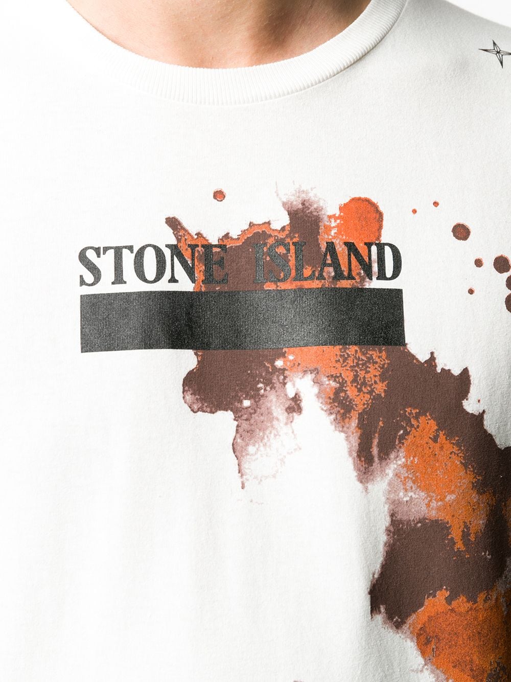 фото Stone island футболка с принтом