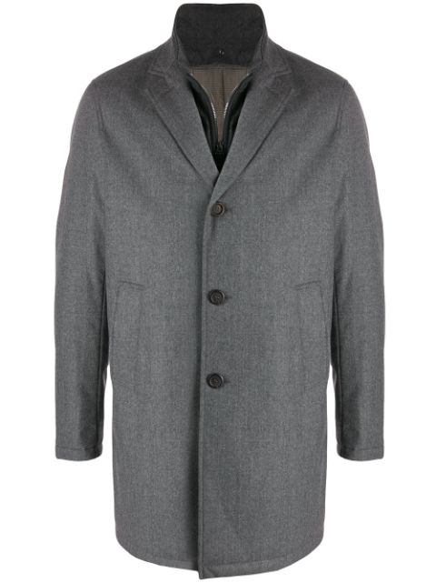 CANALI WATERPROOF BUTTON-UP COAT