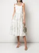 Image 2 of Marchesa Notte embroidered flared midi dress