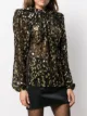 Saint Laurent Bluse mit betonten Schultern