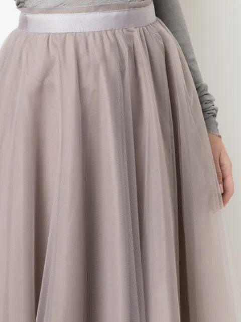 MARC LE BIHAN ASYMMETRIC HEM SILK SKIRT