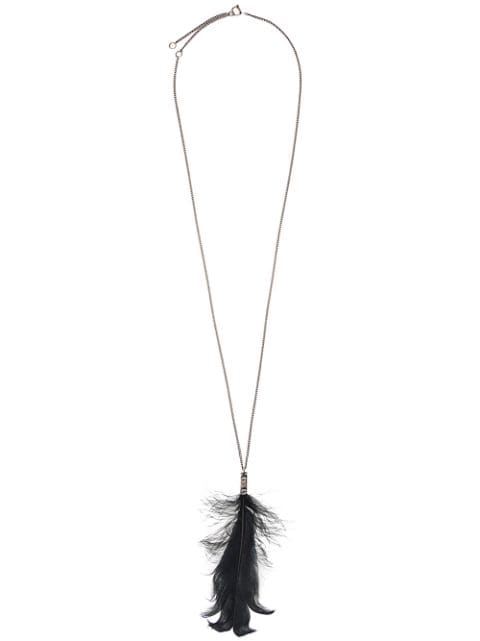 ANN DEMEULEMEESTER LONG FEATHER NECKLACE